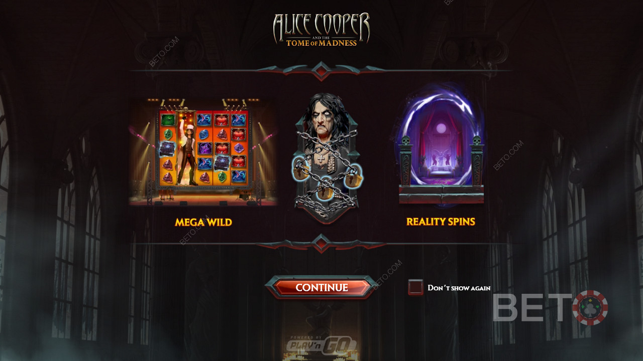 Alice Cooper andTome of Madness」スロットでメガワイルドとフリースピンをお楽しみください。