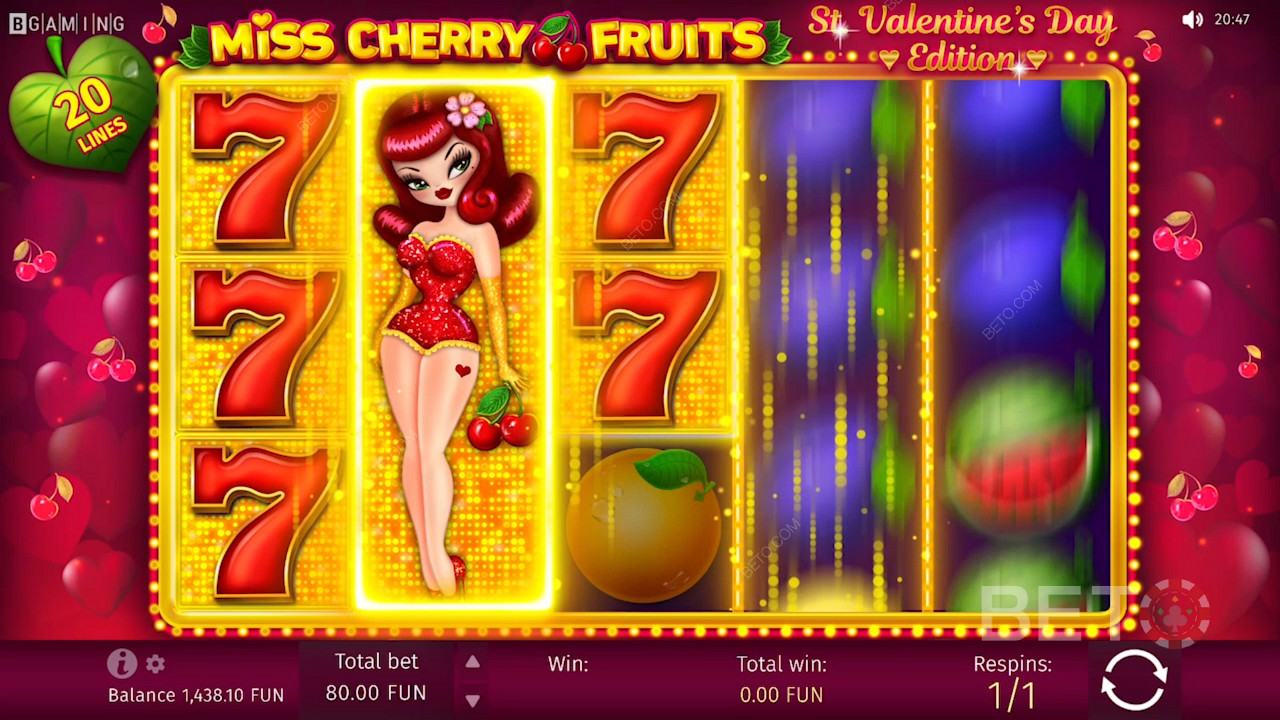 Miss Cherry Fruitsの5x3グリッド