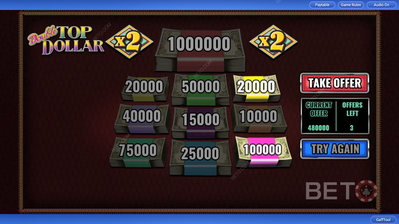 ダブルトップダラースロットで4,000倍の配当を獲得しよう！