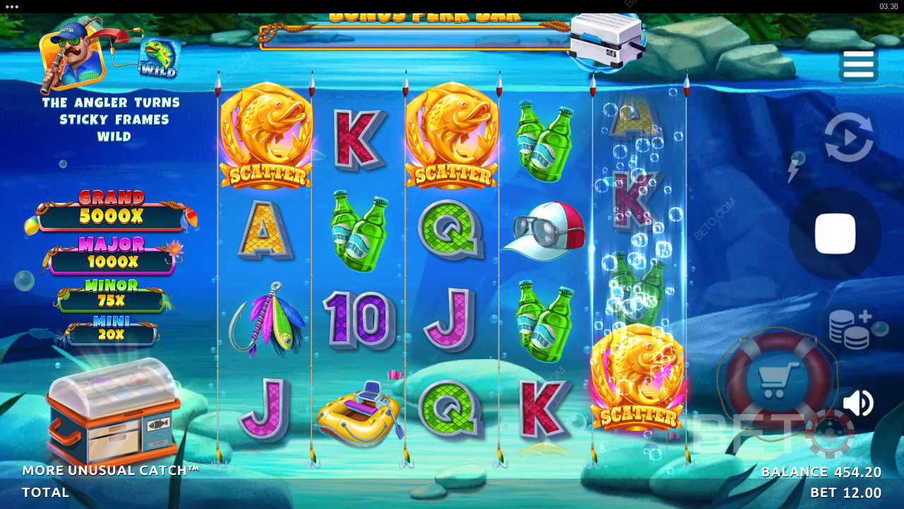 珍魚続々！BETOスロットで「変わり種フィッシング」