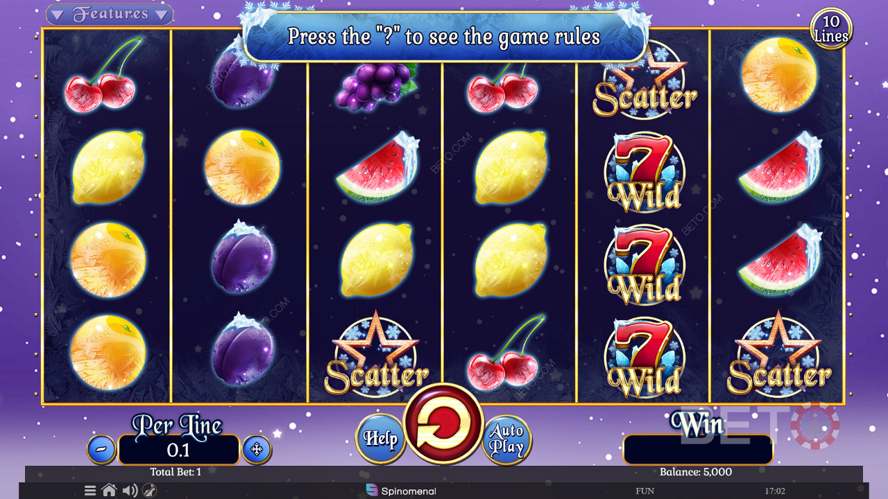 Fruits On Ice Collection 10 Lines 無料プレイ