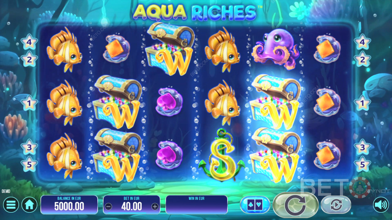 BETO Slotsがお届け！水中の宝探し「Aqua Riches」レビュー