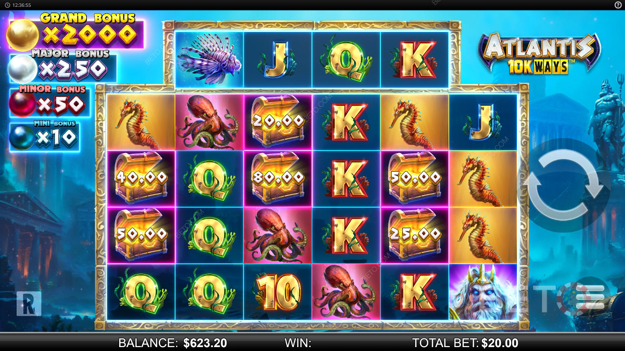 アトランティス10Kウェイズ：BETO Slotsレビュー
