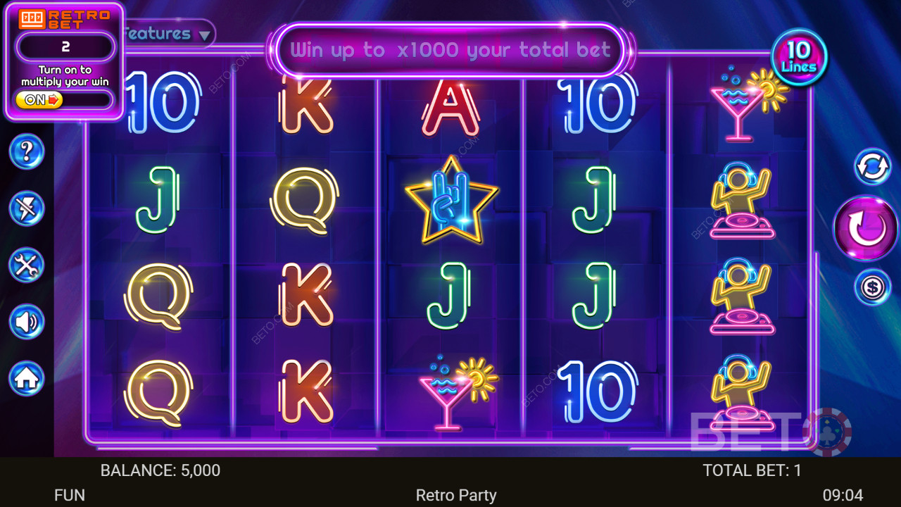 レトロパーティー：BETO Slotsレビュー