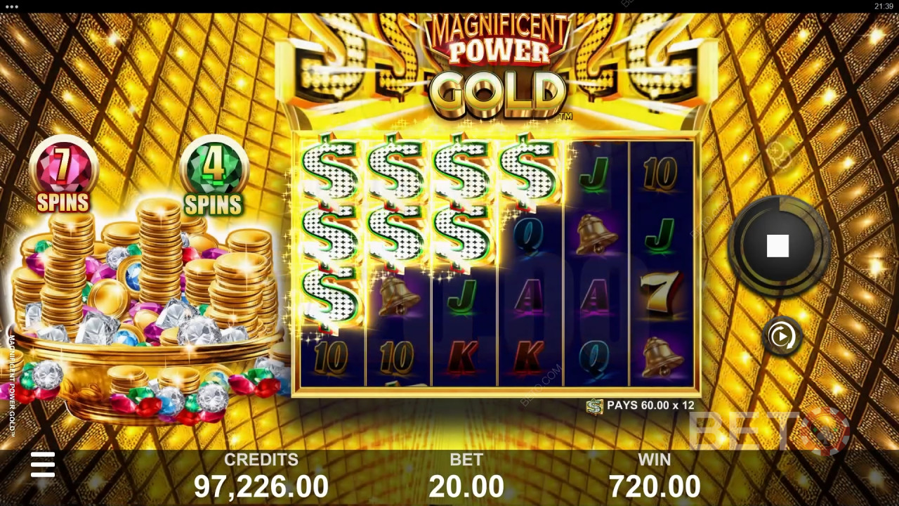マグニフィセント・パワー・ゴールド評価 | BETO Slots