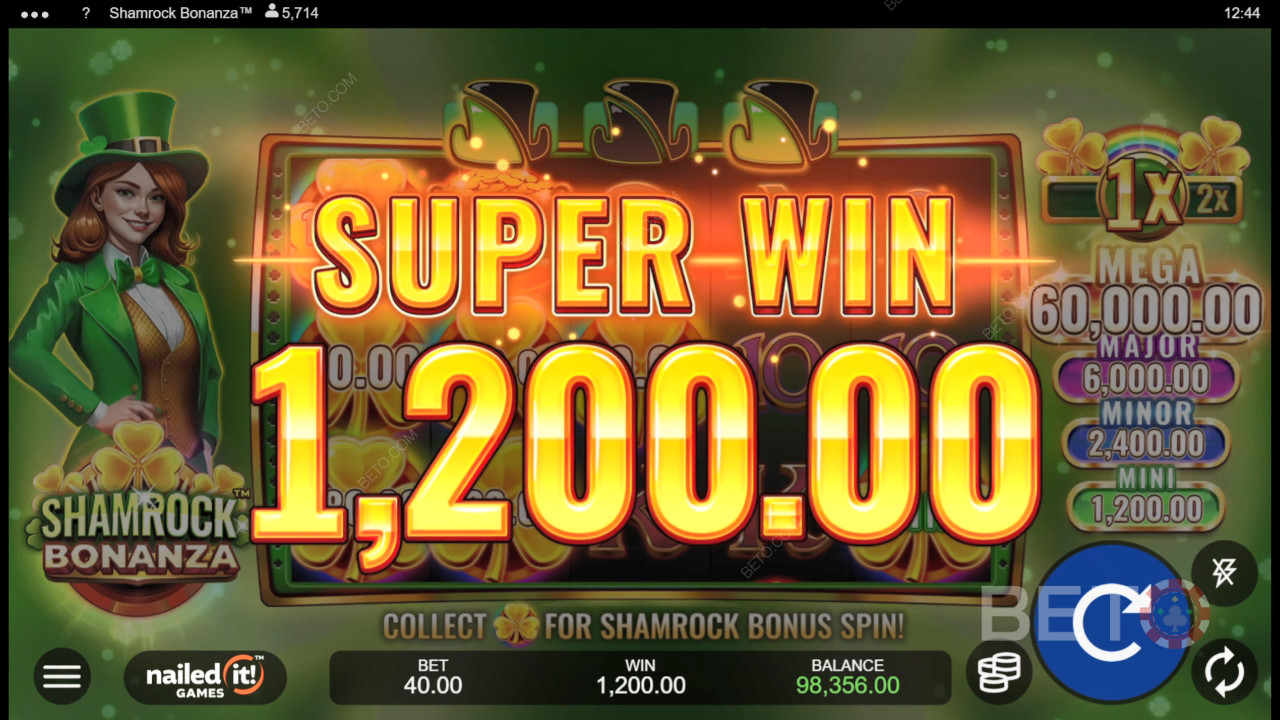 Nailed It! Games「Shamrock Bonanza」のボーナス機能解説