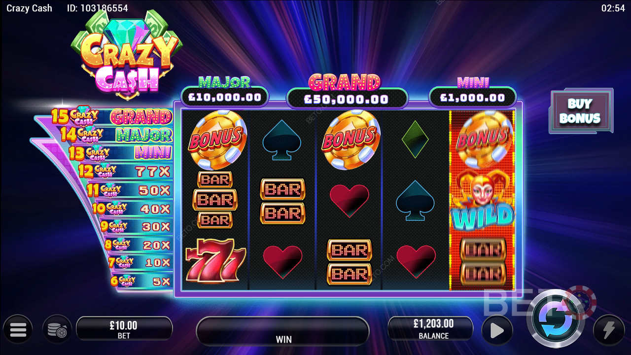 クレイジーキャッシュレビュー - BETO Slots