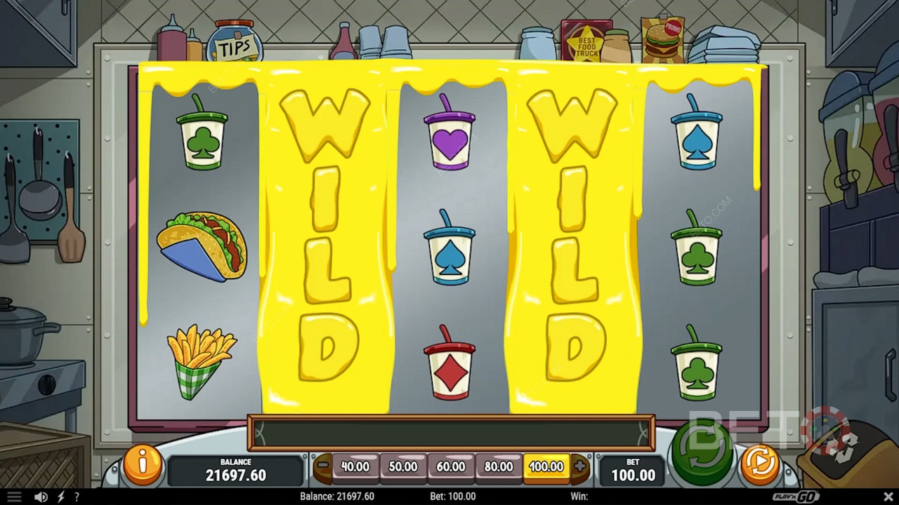 Greasy Wildsで運が良ければ、2,430倍の賭け金を獲得することもできます。