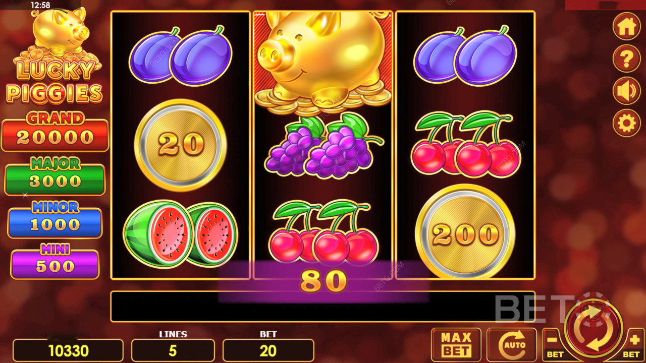 ラッキーピギーズレビュー｜BETO Slots