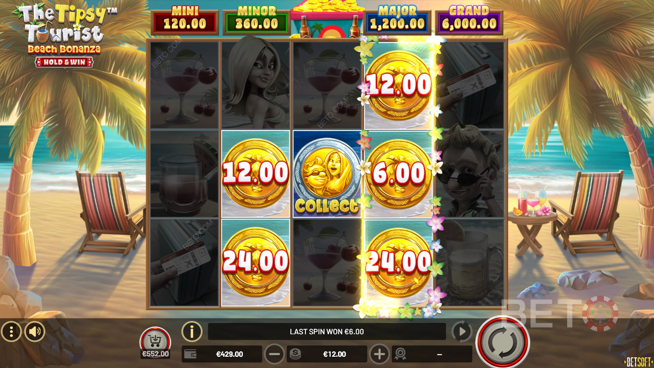 酔っ払い観光客：ビーチボナンザ｜BETO Slots レビュー