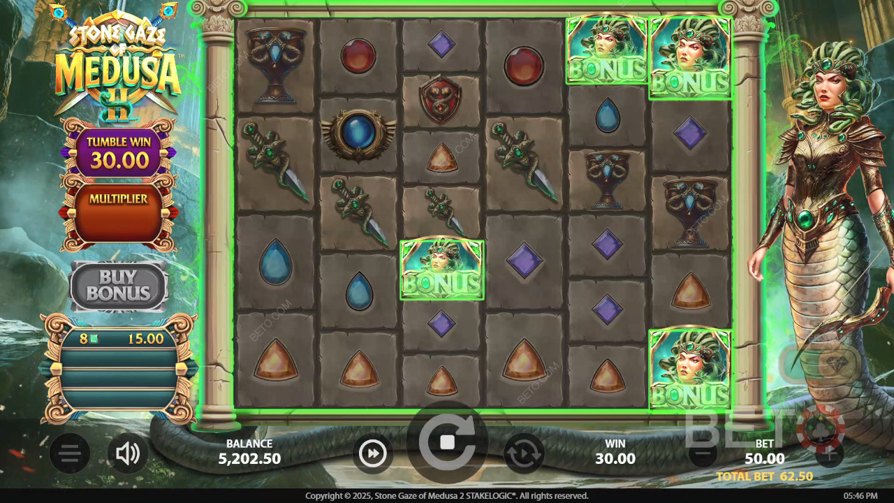 メデューサの石化の視線2 レビュー：BETO Slots