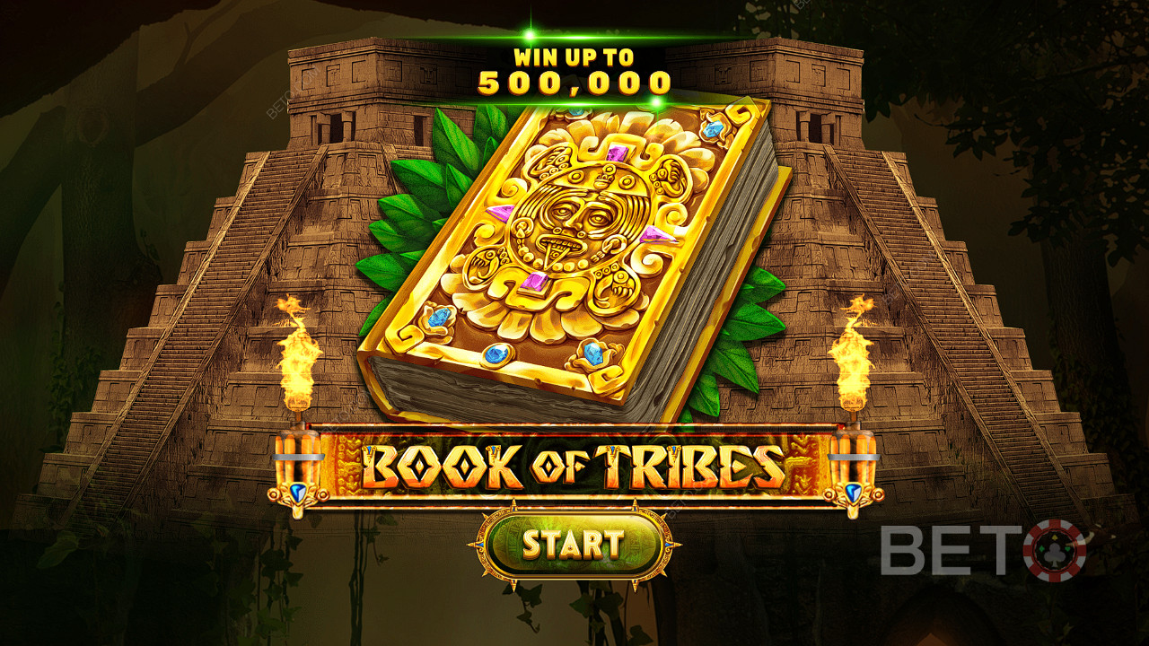 Book of Tribesオンラインスロットで賭け金の最大5,000倍を獲得しよう