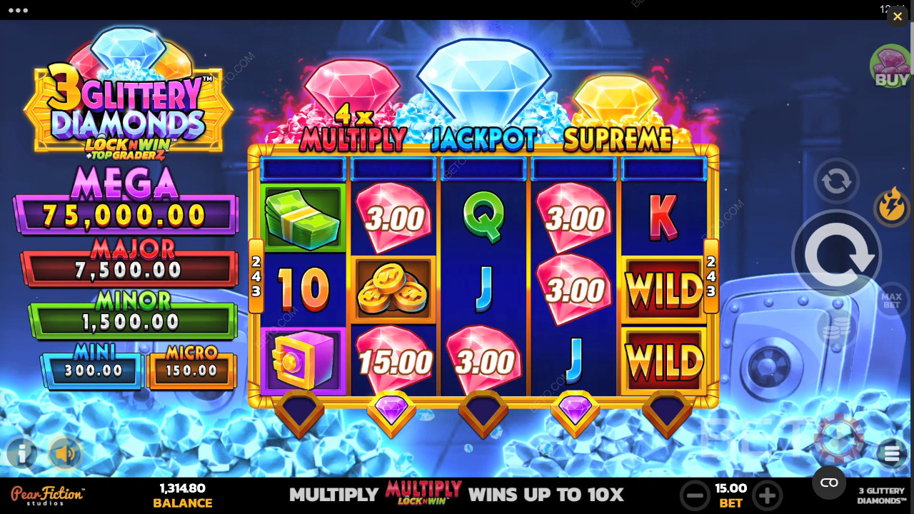 3 Glittery Diamonds 無料プレイ