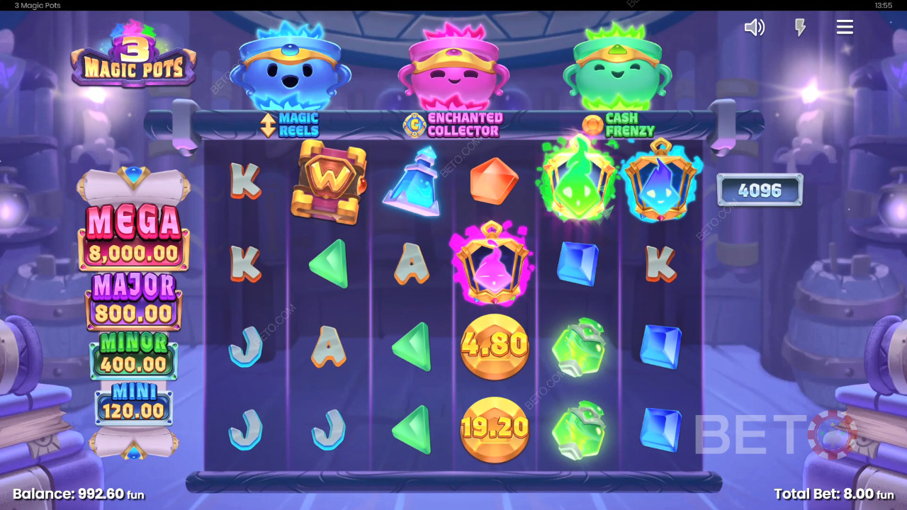 3 Magic Pots 無料プレイ