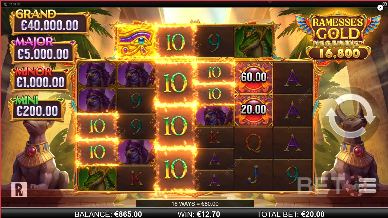 Reel PlayのRamesses Gold Megawaysの遊び方