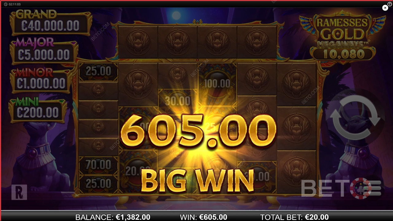 Ramesses Gold Megawaysレビュー by BETO Slots