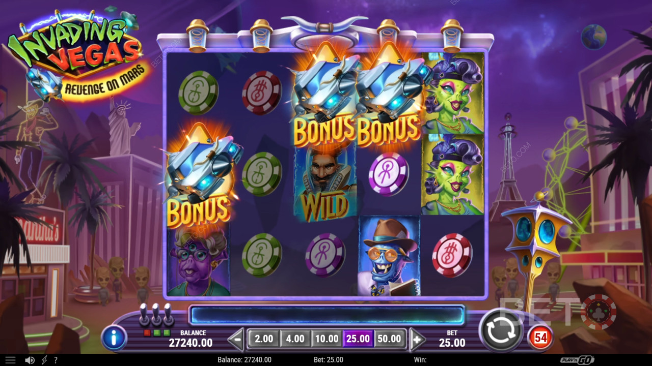 Invading Vegas Revenge on Mars レビュー by BETO Slots