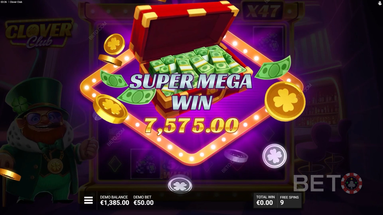 Clover Clubスロットで最大12,000倍の配当獲得！