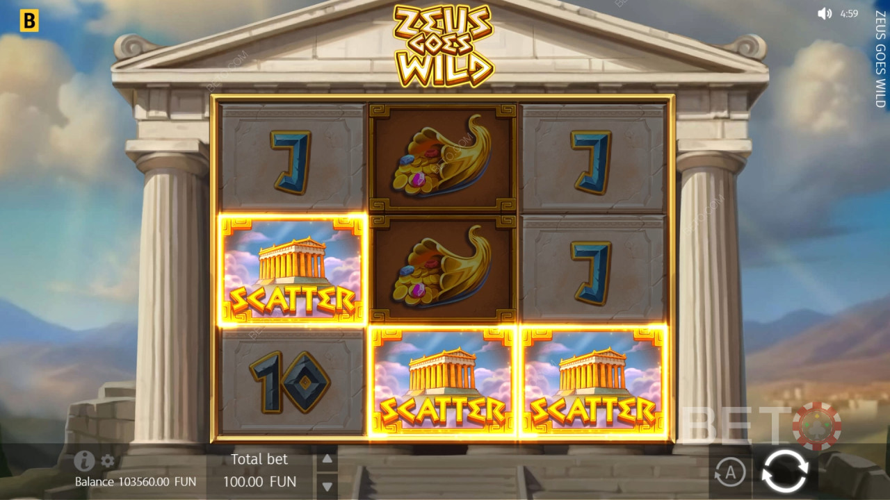 Zeus Goes Wild レビュー by BETO Slots
