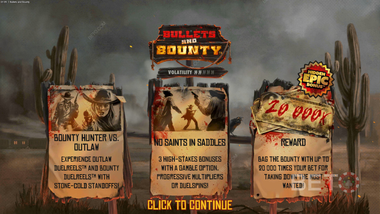 Bullets and Bountyのボーナス機能を徹底解説 by Hacksaw Gaming