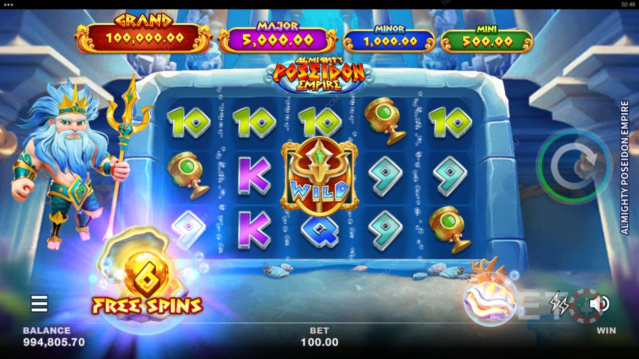 Almighty Poseidon Empire レビュー by BETO Slots