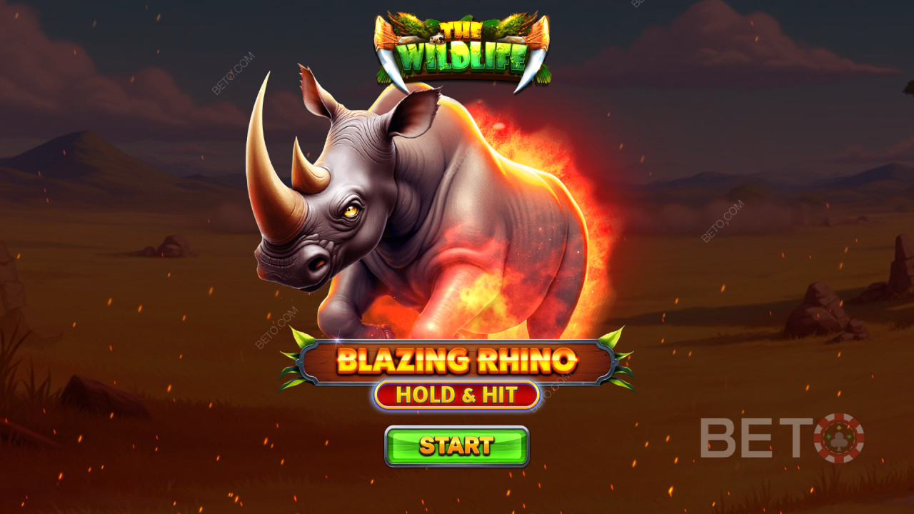 Spinomenalの『Blazing Rhino Hold & Hit』プレイガイド