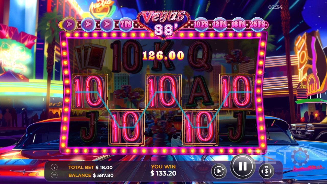 Vegas 88のボーナス機能を徹底解説