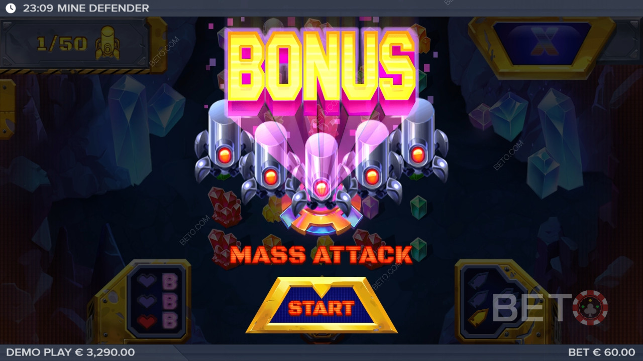 Mine Defenderスロットで最大10,000倍の配当獲得!