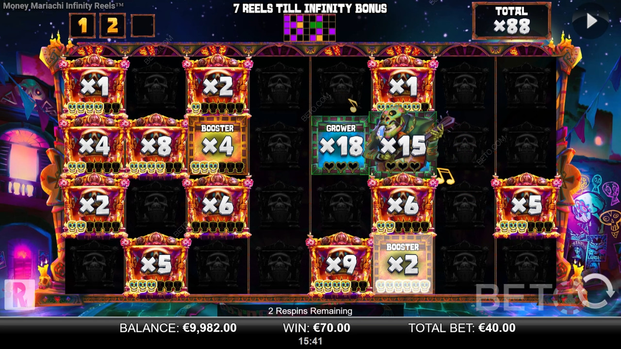 Money Mariachi Fiesta Infinity Reelsのボーナス機能を徹底解説 by Reel Play
