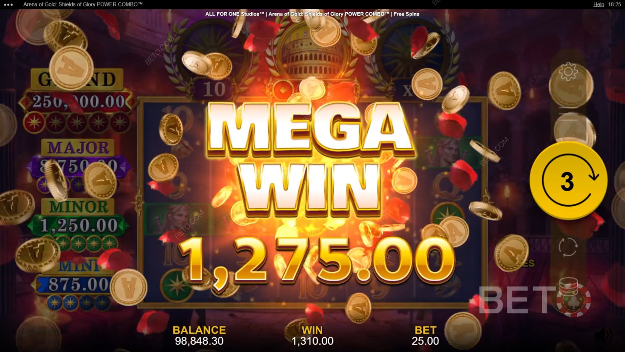 Arena of Gold: Shields of Glory Power Combo レビュー by BETOスロット