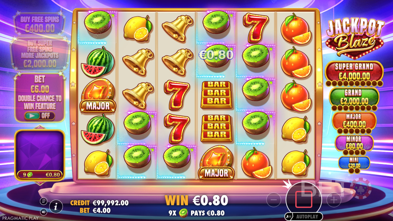 Pragmatic Play の Jackpot Blaze プレイガイド