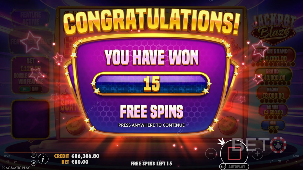 Jackpot Blazeで最大5,000倍の配当獲得チャンス!