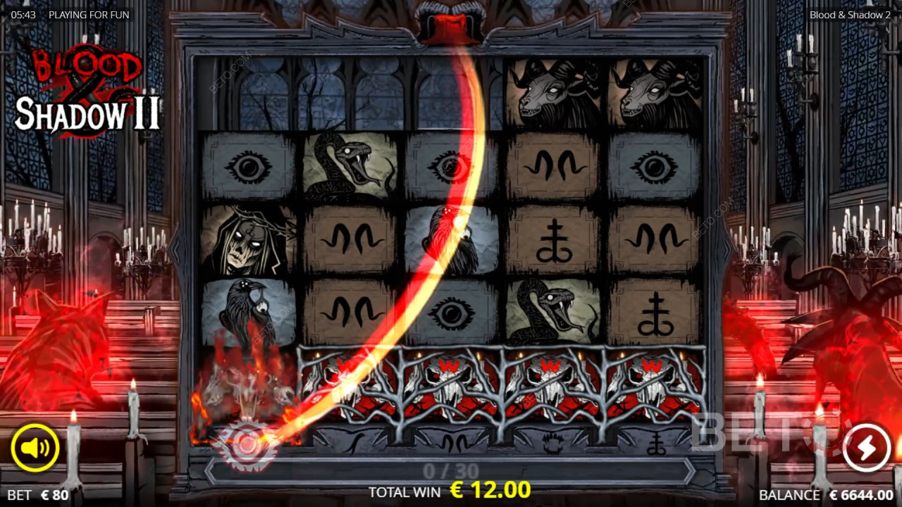 Nolimit City『Blood & Shadow 2』の遊び方