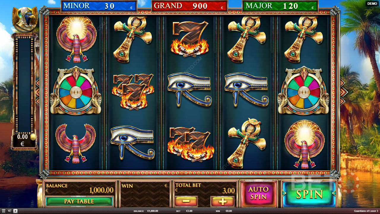 Red Rake Gaming の Guardians of Luxor 3 プレイガイド