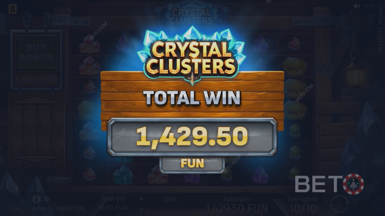 Crystal Clustersで最大5,000倍配当を獲得！