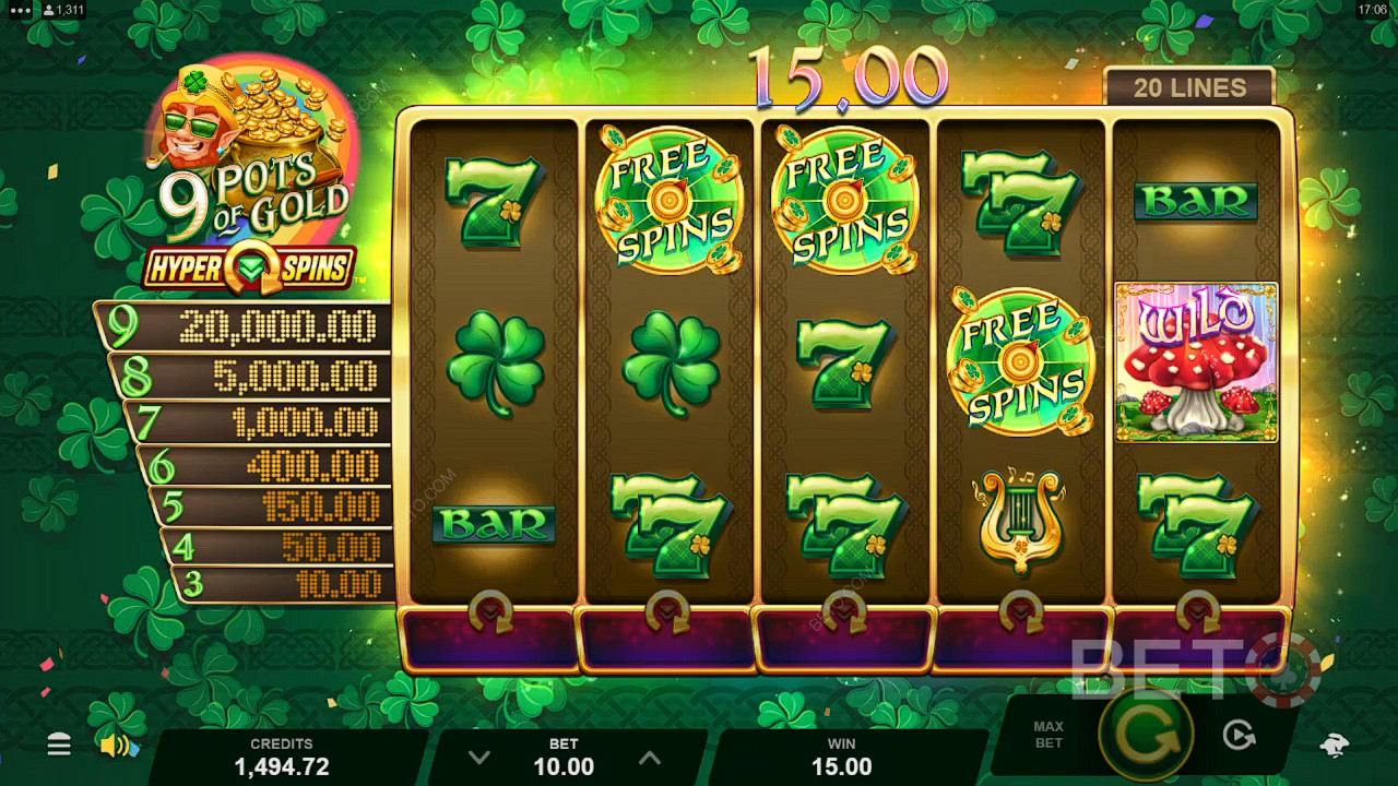 9 Pots of Gold HyperSpins 無料プレイ