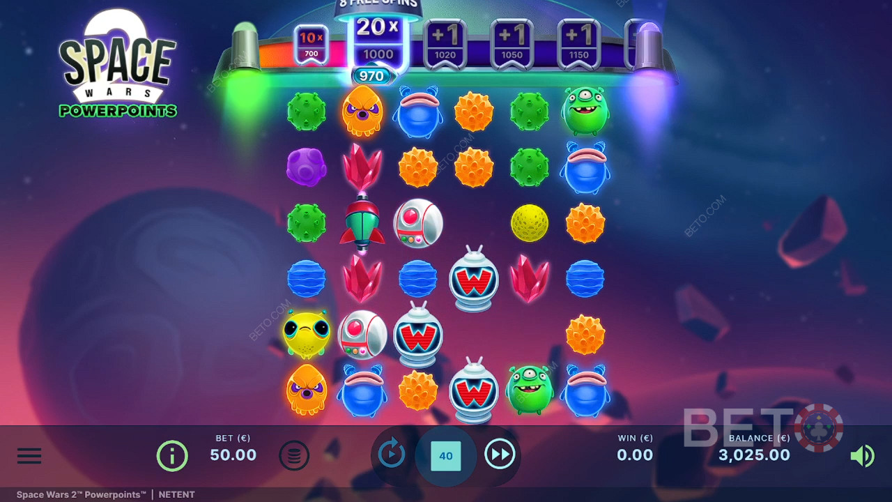 スペースウォーズ2パワーポイント：BETO Slotsレビュー