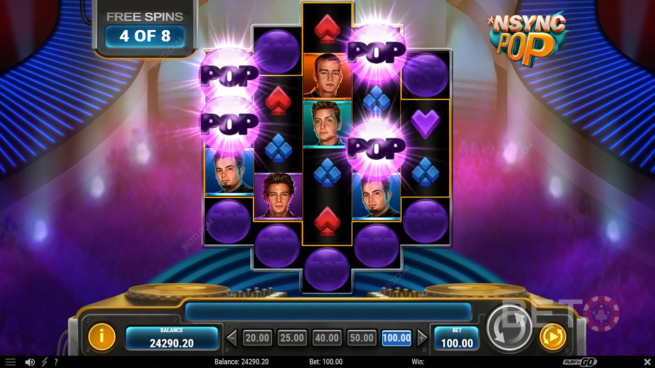 BETOスロットで「NSYNC Pop」をプレイ