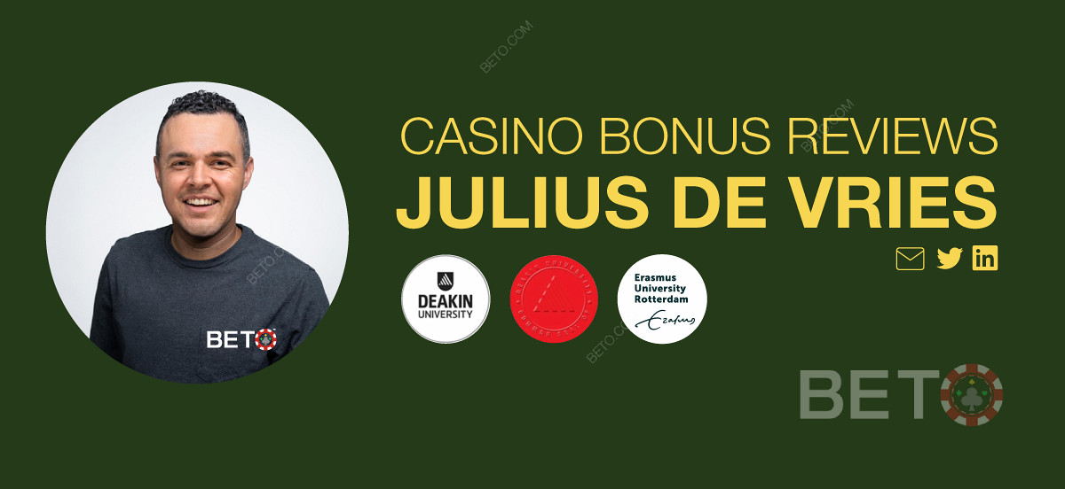Julius de Vriesは、公認ギャンブル専門家であり、ライターでもあります。