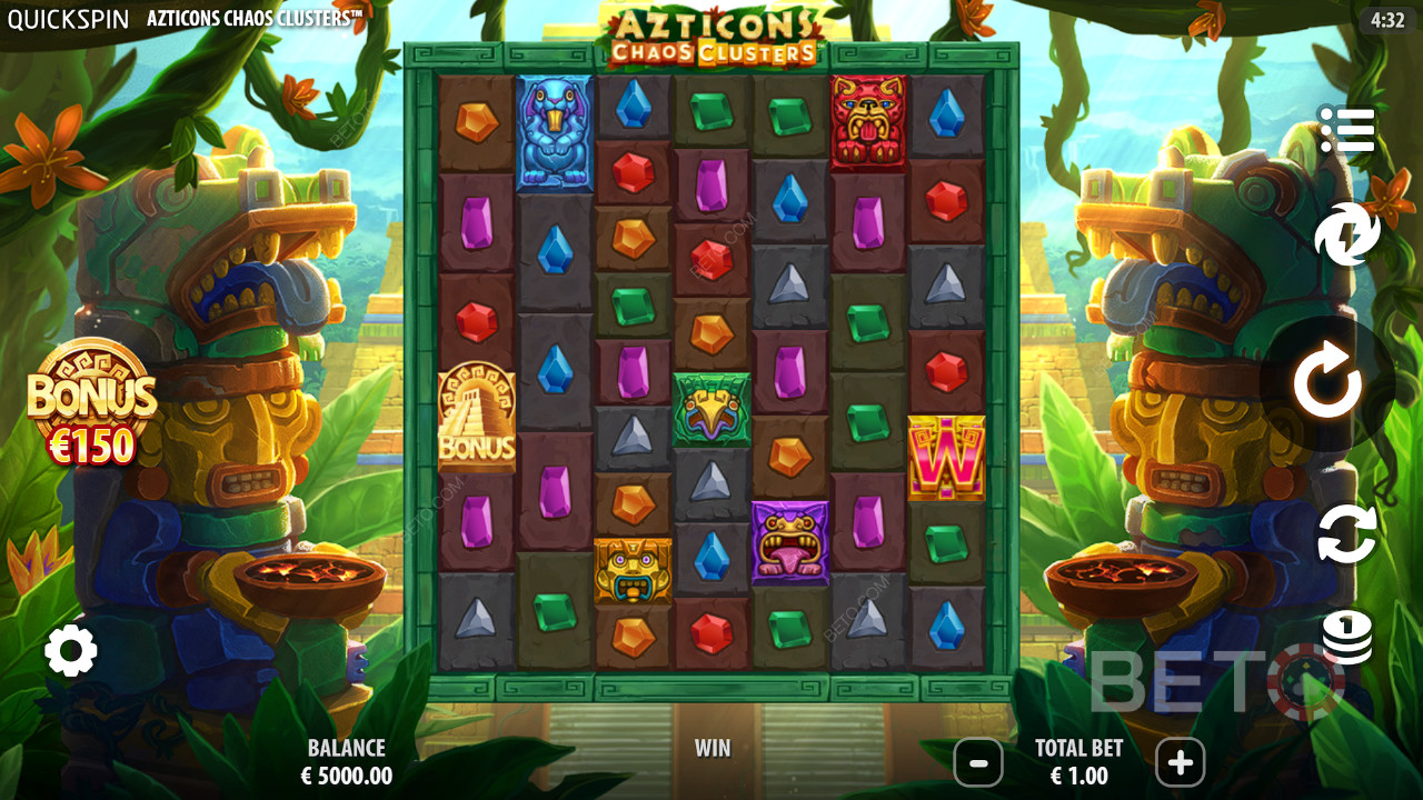 アステカの神々が舞う大混沌スロット「Azticons Chaos Clusters」