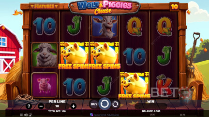 (2026) Wolf & Piggies Chase スロット -無料プレイとレビュー
